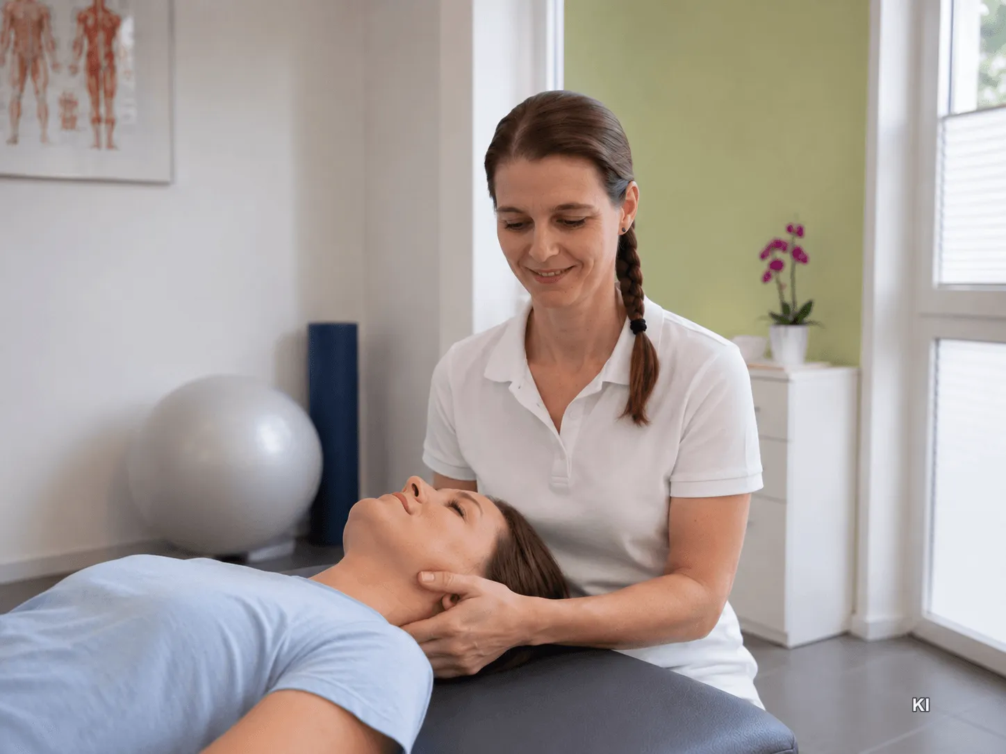 Craniosacrale Osteopathie in der Praxis Engelhardt, mit KI bearbeitet